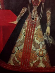 Portrait of Constance of Austria in Gold Cloth Dress